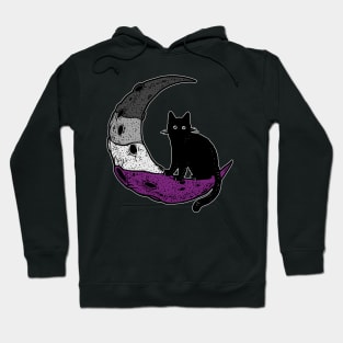 Asexual Moon Cat Hoodie